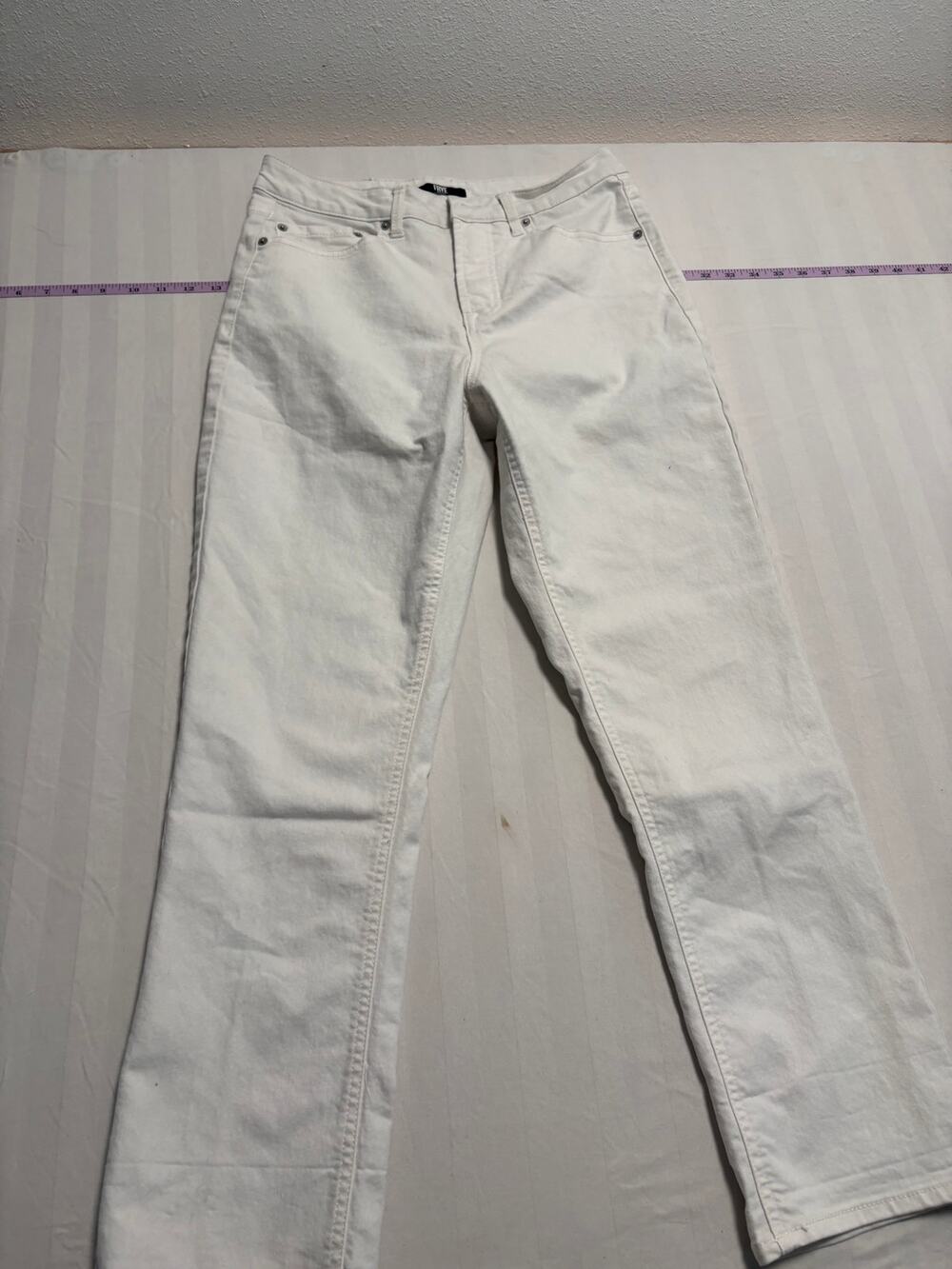 FRYE White Straight Leg Jeans Size 6/28